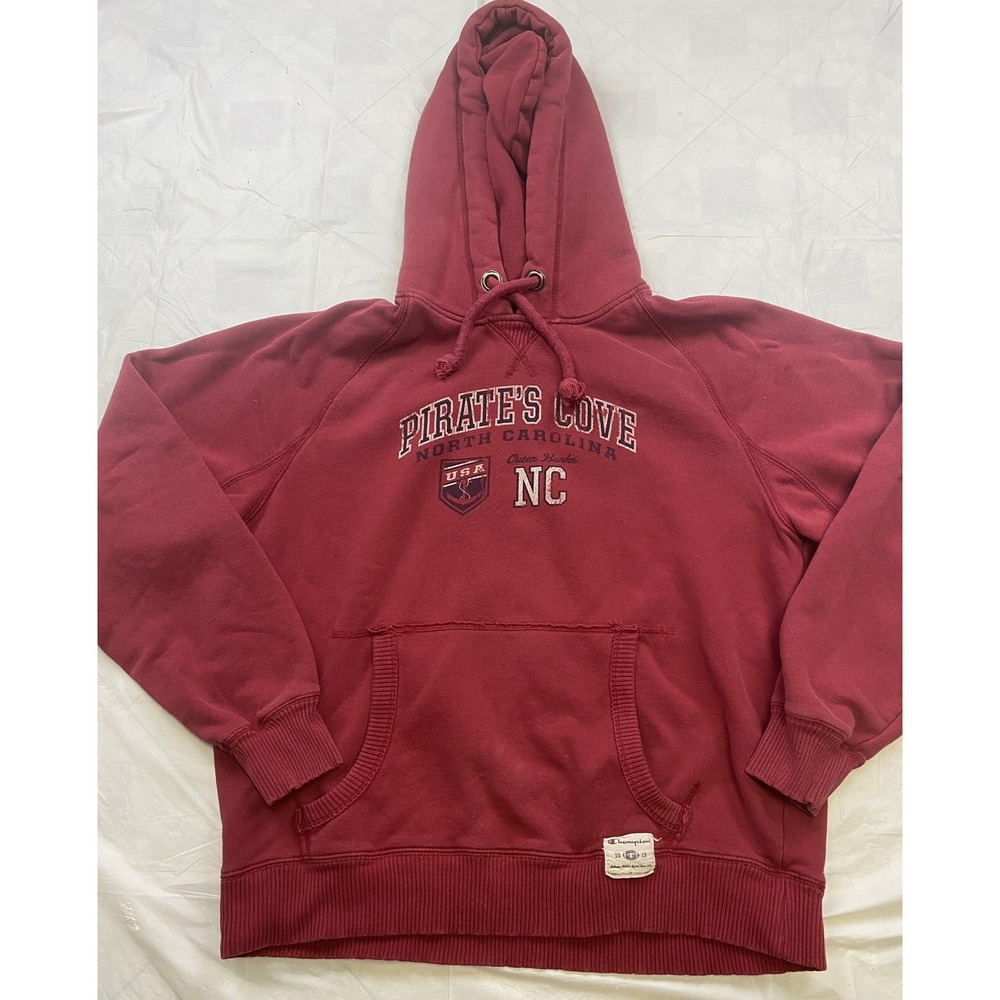 Pirates Cove North Carolina Champion hoodie Size Large Vintage